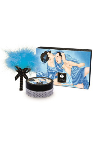 Mini Coffret poudre corporelle noix de coco et plumeau assorti - CC1103